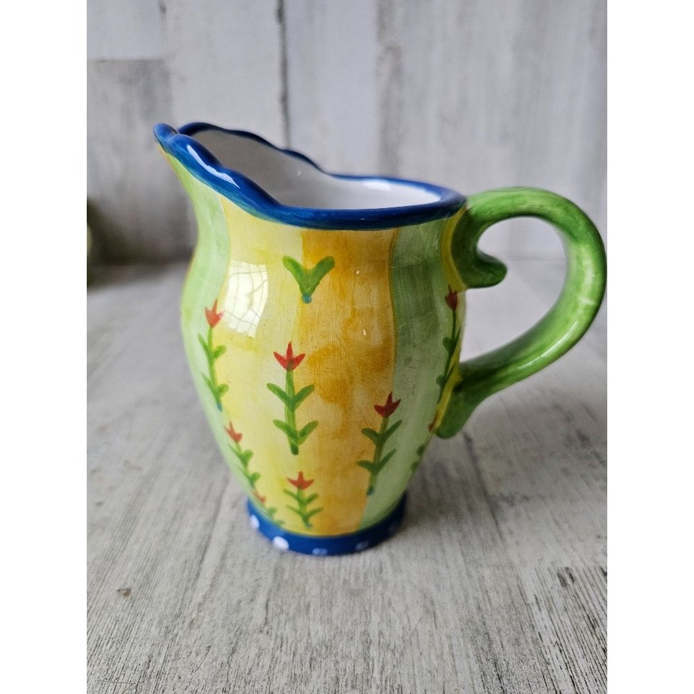 Cupcakes cartwheels flower creamer hodges mini jug spring‎ vintage